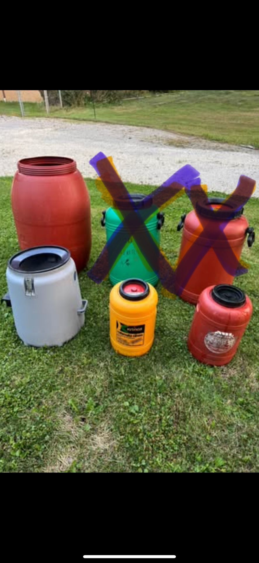 BARRELS, Various, Plastic