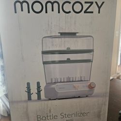 Momcozy 3 Layers Large Bottle Sterilizer and Dryer, Fast Sterilize and Dry, Universal Bottle Sterilizer for All Bottles & Breast Pump Accessories