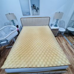 Queen size 3-inch egg crate mattress topper