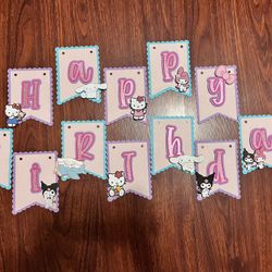 Hello Kitty Birthday Banner