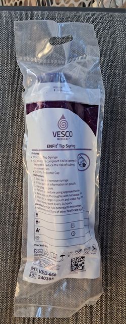 25 60mL Flat Top Syringes (No Needle)