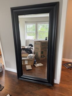 Pottery Barn Full Length Mirror , Wood Frame