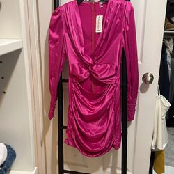 Glamaker A Hot Pink Dress Size M