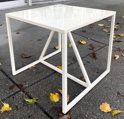 End Table | Modern | White