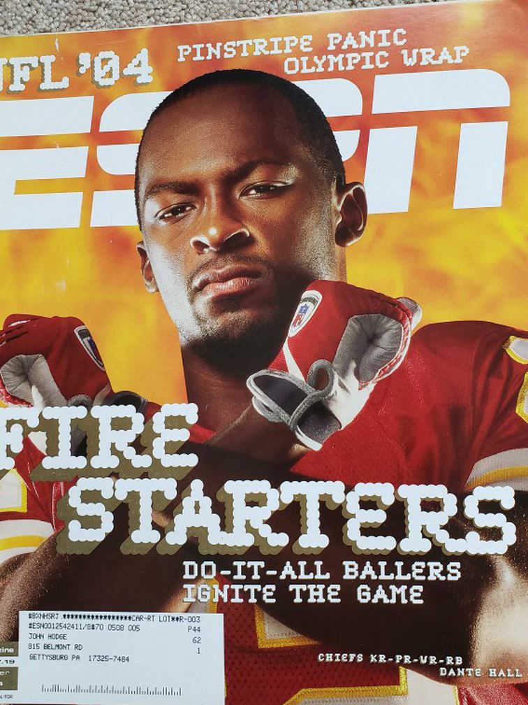 ESPN Magazine September 13, 2004 - Dante Hall, Kansas City Chiefs