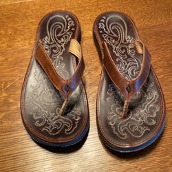 OluKai Leather Sandals 
