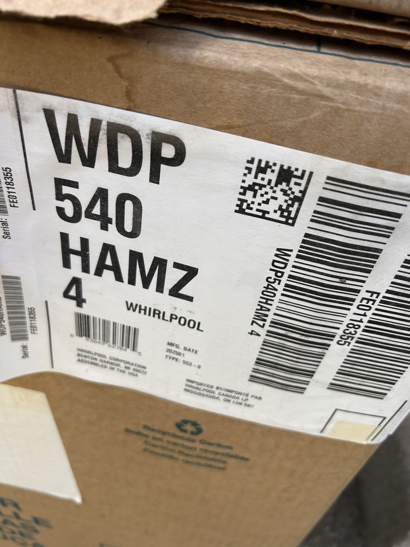Whirlpool Dishwasher