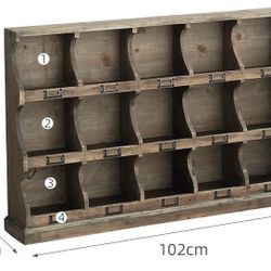 Big Wooden Organizer Shelf good for display artworks