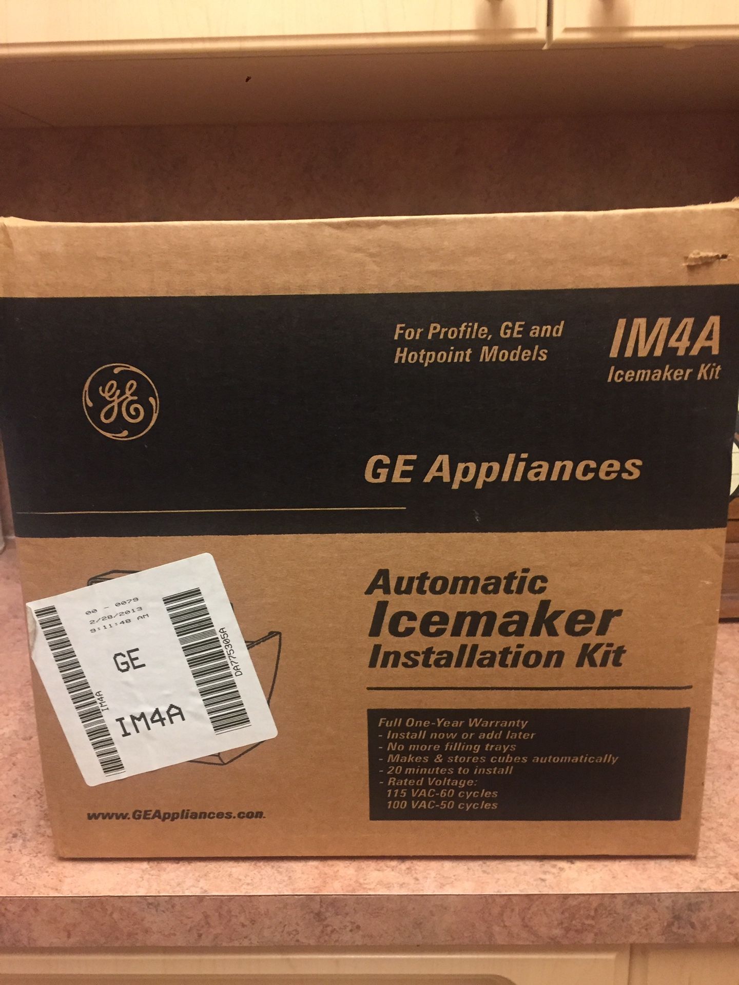 BRAND NEW! GE Automatic Icemaker Installation Kit IM4A