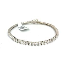 14Kt White Gold 7.25” Diamond Tennis Bracelet 11.60g 4.4CTW 202154/12