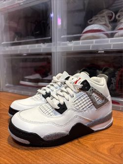 Air Jordan 4 Retro OG PS White Cement IB4388-100 Basketball Shoe Sz 13C B-Grade NWOB
