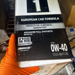 Mobil One 0w-40 12 Quart Box Oil 