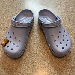 Blue Crocs New Fits 8 - 9 