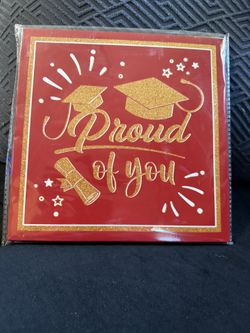 Graduation Card Box Red and Gold Graduation Decoration