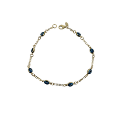 Evil eye Bracelet 10k Gold MMB-001