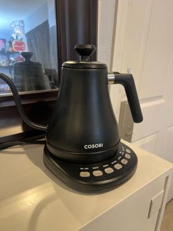 COSORI Electric Gooseneck Kettle in matte black