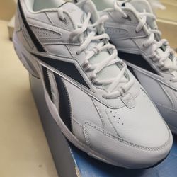 Reebok Men's White w/ Navy Blue Stripe X-Wide 4E Sz13 MCX-2-418826