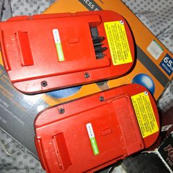 Batteries And Charger I Also have A Weed Eater A Blower And A Sander All Black And Decker