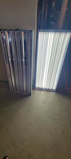 Grow lights and equipment.