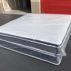 NEW Mattress Queen Size Pillowtop With Box Spring // Offer  🚚