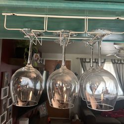 Wine Glasses And Holder