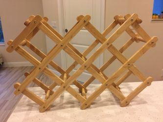 Foldable Wooden Wine Rack