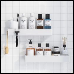2 Pack No drilling Shower Caddy Shelve
