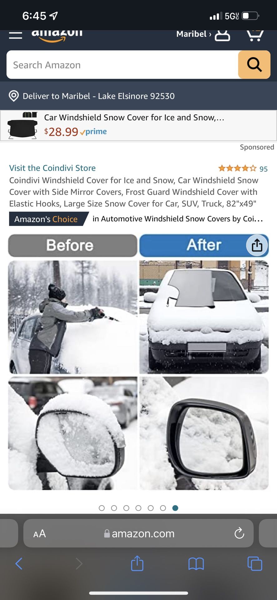 Car Windshield Cover