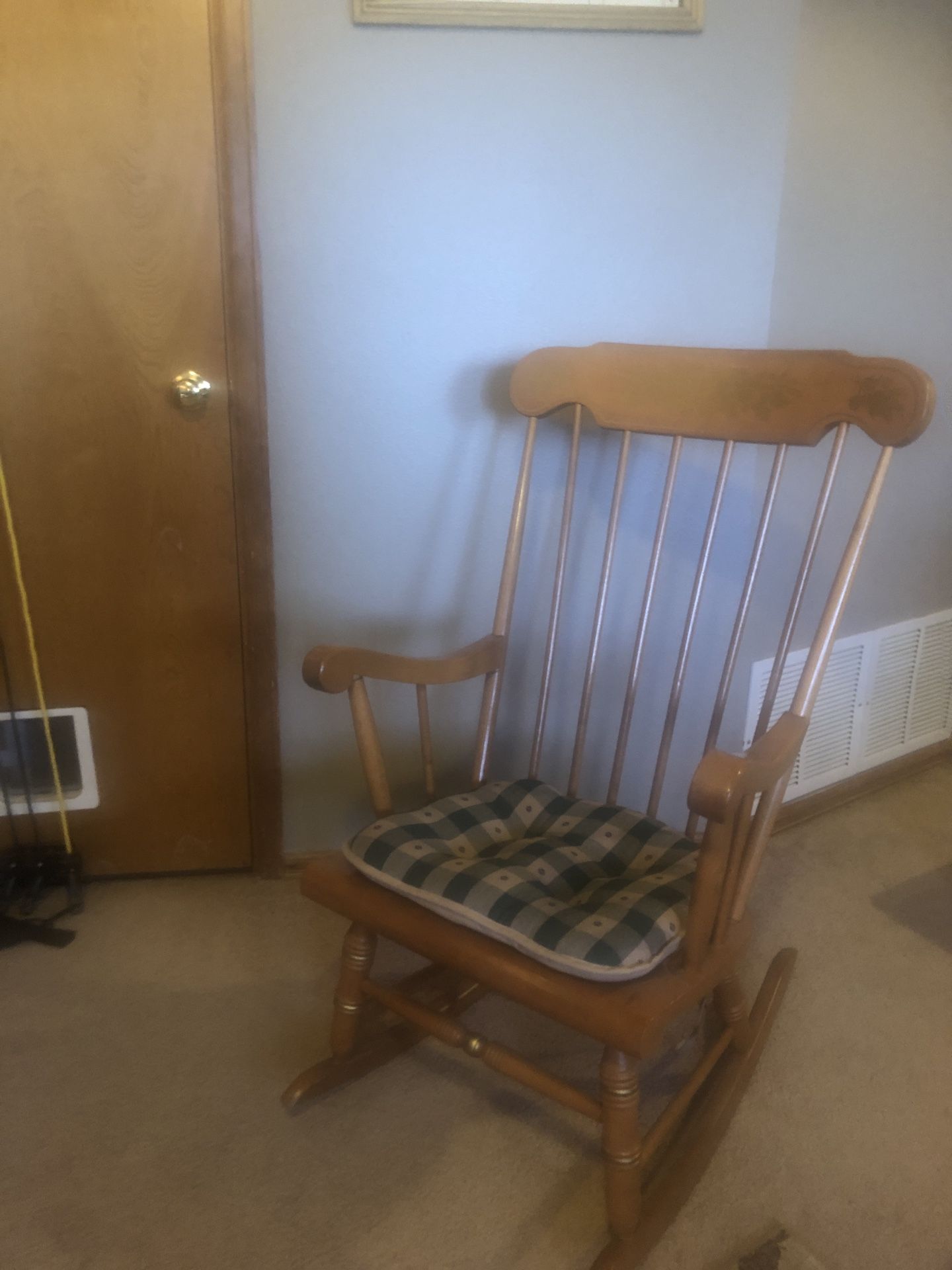 Wooden rocking chair $20.00