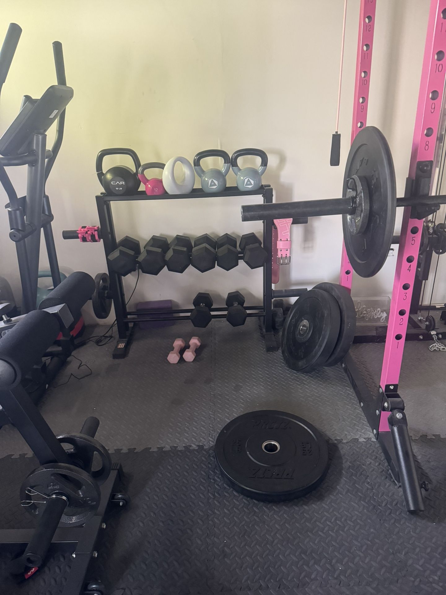 Kettlebell And Dumbbells Different Weights 