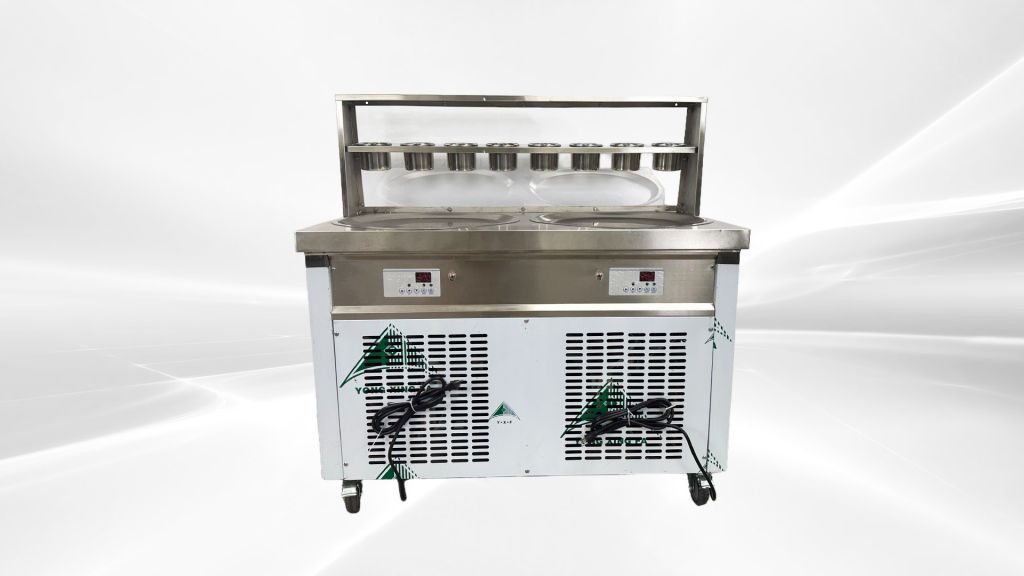 NSF two pan ice cream roll machine KO2000P-60