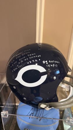 Mike Ditka signed full size helmet 7 Inscriptions JSA