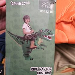 Inflatable Raptor costume