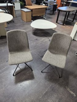 Commercial OFS Chairs Twill Metal Swivel Base