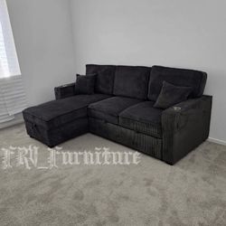 New Black Sofa 