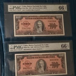 Lot of old Cuban money