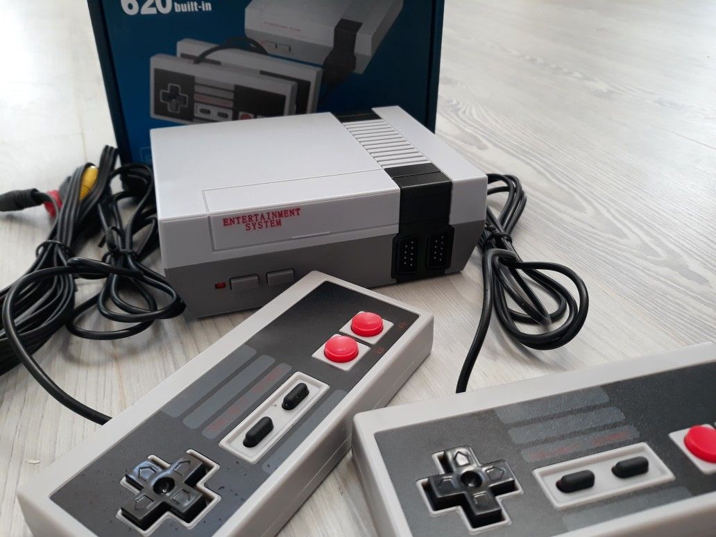 Mini Retro Nintendo Style Video Console 600 Classic Games Super Mario Donkey Kong Contra Pacman Galaga & More!