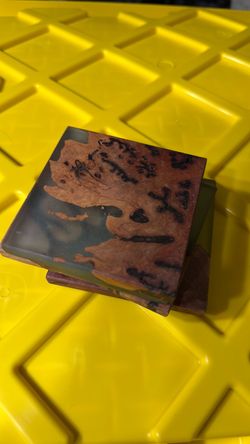 Real wood coasters