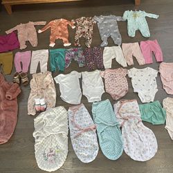 Baby Girl Clothes 0-3 Months 