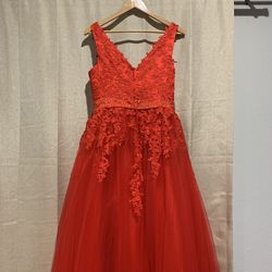 Red Ballgown Dress