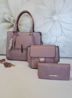 Handbags 3pcs sets Blush Color