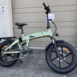 SDREAM X750S - 750 Watts Fat Tire Folding Electric Bike In Green