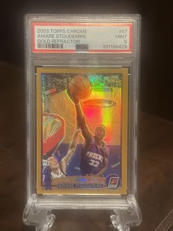 2003 Topps Chrome Amare Stoudemire Gold Refractor