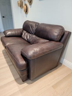 Leather Loveseat