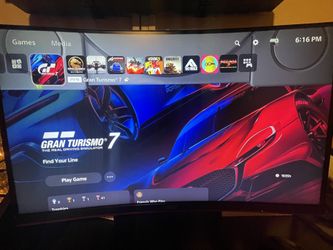 AOC 24” Curved Monitor, Logitech G923 TrueForce Steering Wheel