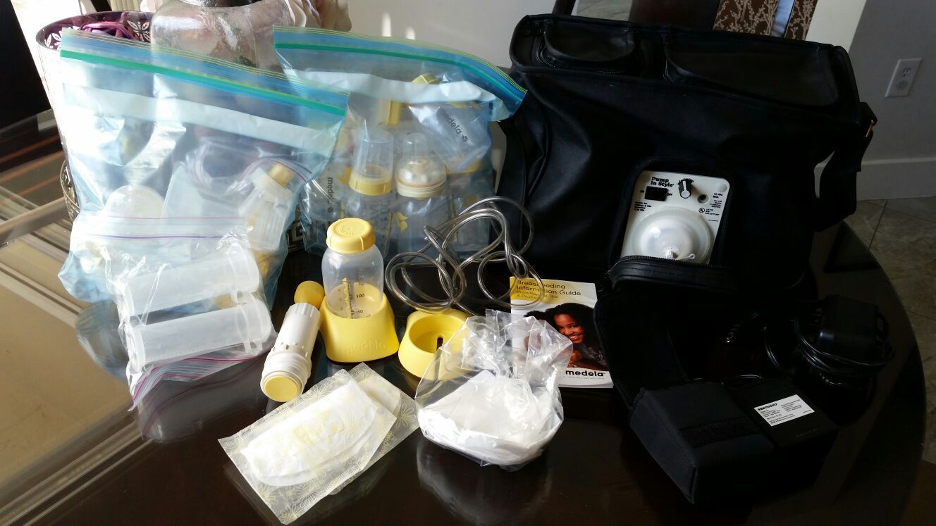 Medela breast pump and accessories