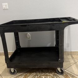 Uline Utility Cart - Standard, 45 × 25 x 33", Black In Stock,