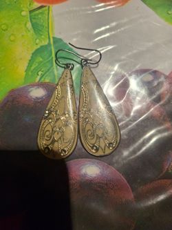 Green earrings