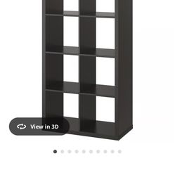 IKEA Kallax Shelf Unit In Black Brown