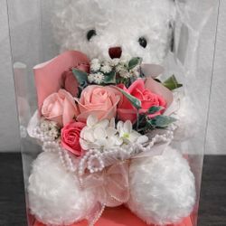 💘 Valentine’s Day light up Teddy Bear Bouquet 💘